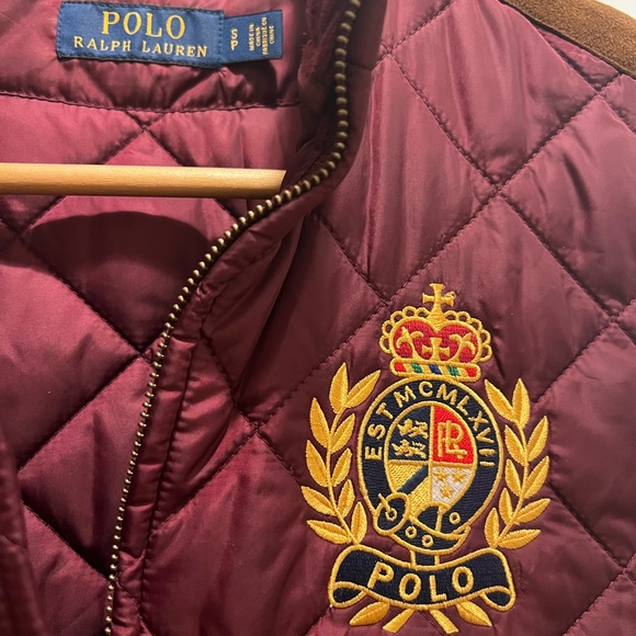 Polo by Ralph Lauren Maroon Quilted Vest - Picture 2 of 4